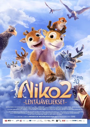 Niko 2: Lent&auml;j&auml;veljekset - Finnish Movie Poster (thumbnail)