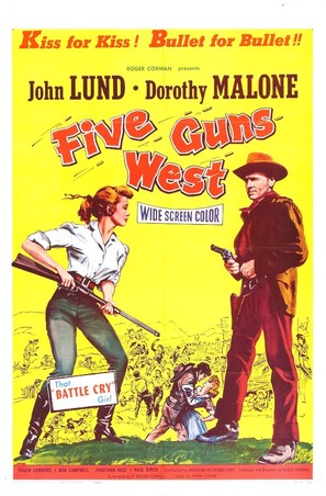 Five Guns West - Movie Poster (thumbnail)