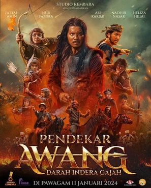 Pendekar Awang: Darah Indera Gajah - Malaysian Movie Poster (thumbnail)