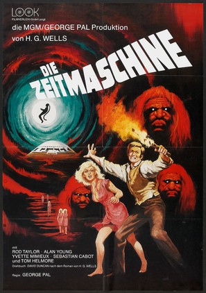 The Time Machine - German Movie Poster (thumbnail)