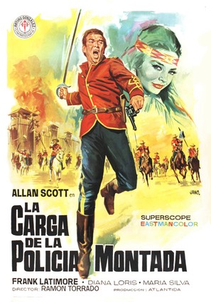 La carga de la polic&iacute;a montada - Spanish Movie Poster (thumbnail)