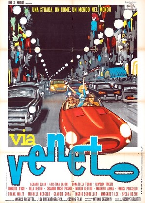 Via Veneto - Italian Movie Poster (thumbnail)