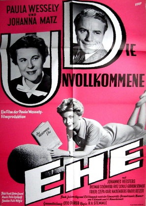 Die unvollkommene Ehe - German Movie Poster (thumbnail)