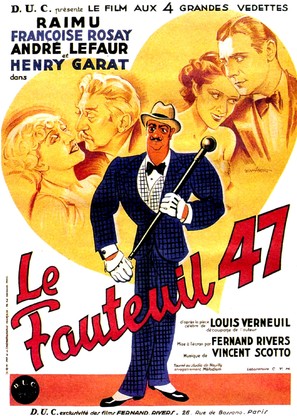 Le fauteuil 47 - French Movie Poster (thumbnail)