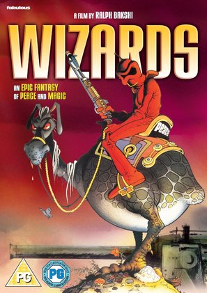 Wizards - British DVD movie cover (thumbnail)