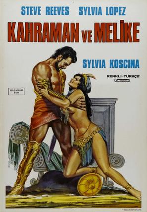 Ercole e la regina di Lidia - Turkish Movie Poster (thumbnail)