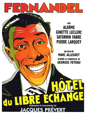 H&ocirc;tel du libre &egrave;change, L&#039; - French Movie Poster (thumbnail)
