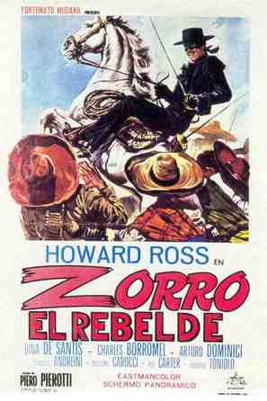 Zorro il ribelle - Spanish Movie Poster (thumbnail)