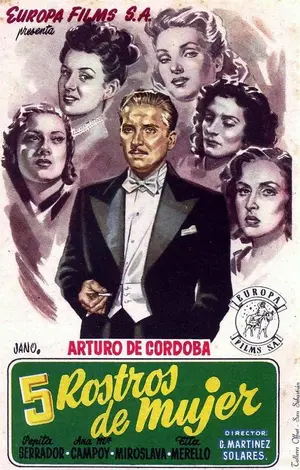 Cinco rostros de mujer Poster