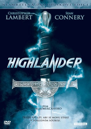 Highlander - Czech DVD movie cover (thumbnail)