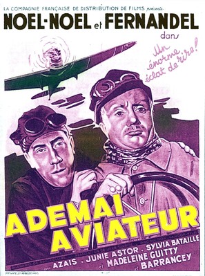 Ad&eacute;ma&iuml; aviateur - French Movie Poster (thumbnail)