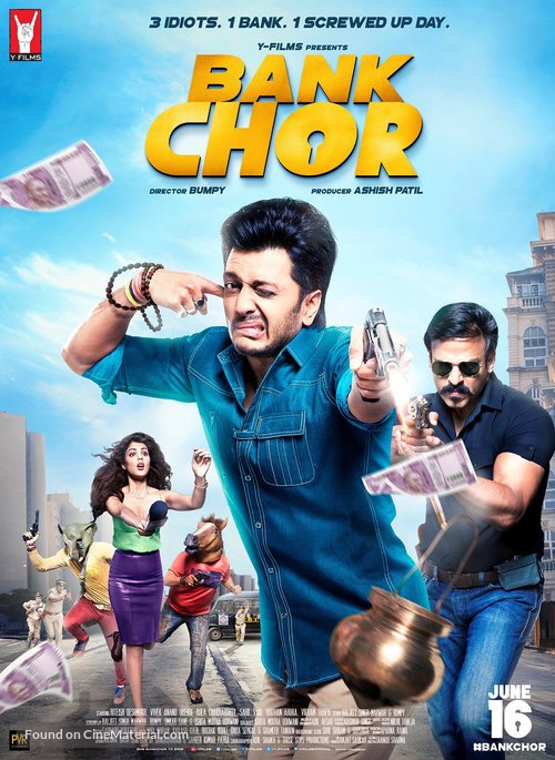 BANK CHOR (2017) con Riteish Deshmukh + Jukebox + Online Español Bank-chor-indian-movie-poster