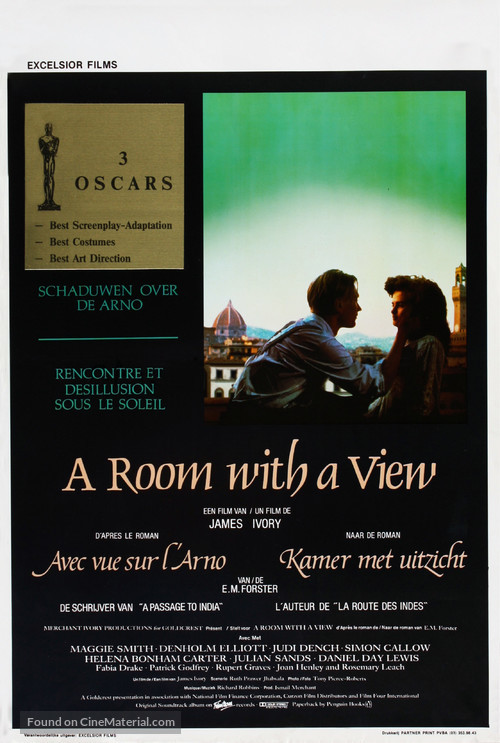 A Room With A View 1985 Belgian Movie Poster