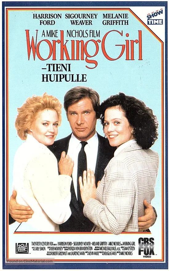 Working Girl Finnish Vhs Cover Working Girl Finnish Vhs Cover