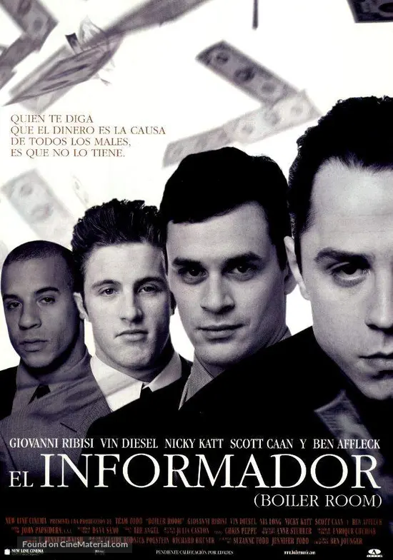 Boiler Room 2000 Spanish Movie Poster