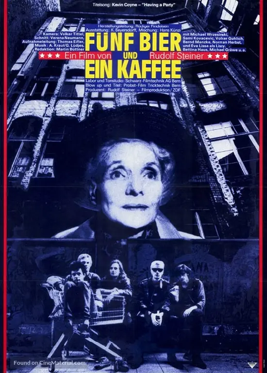 Funf Bier Und Ein Kaffee 1989 German Movie Poster
