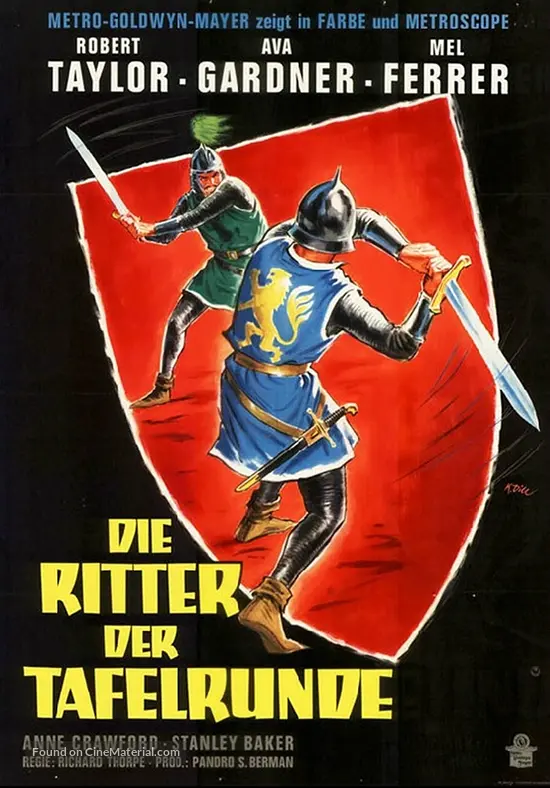 Knights Of The Round Table German Movie Poster Knights Of The Round Table German Movie Poster