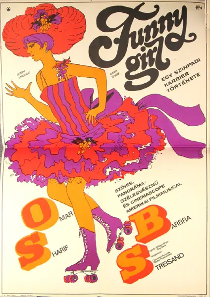Funny Girl (1968) Hungarian theatrical movie poster Funny Girl (1968) Hungarian theatrical movie poster
