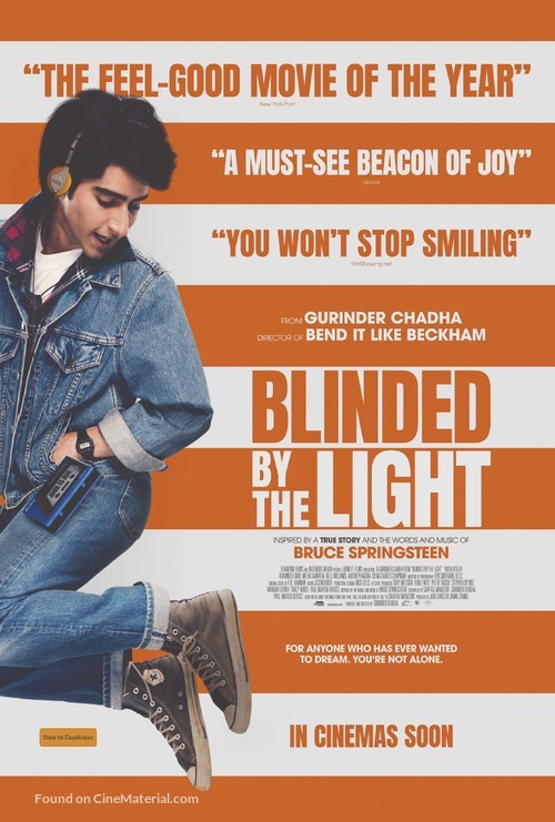 Image result for blinded by the light movie poster