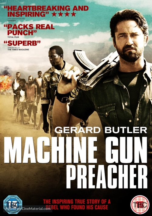 Machine Gun Preacher (2011) British Dvd Movie Cover