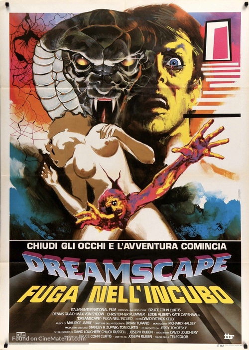 Dreamscape 1984 Italian Movie Poster - 