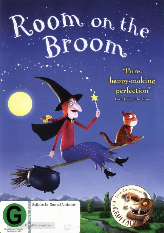 Room On The Broom 2012 New Zealand Dvd Movie Cover