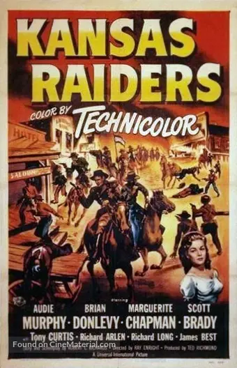 Kansas Raiders (1950) movie poster