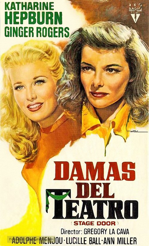 Stage Door 1937 Spanish Movie Poster