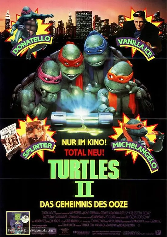 1991 Teenage Mutant Ninja Turtles II: The Secret Of The Ooze 1991 Teenage Mutant Ninja Turtles II: The Secret Of The Ooze