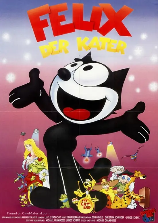 Felix the cat the movie german movie poster