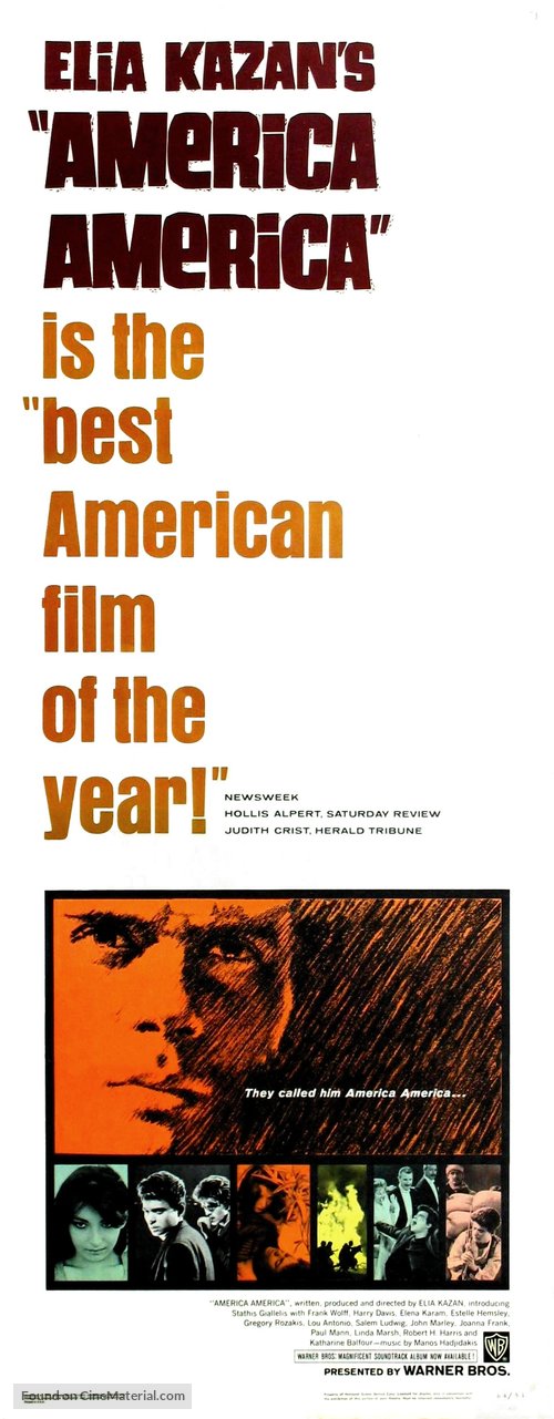 America, America (1963) Movie Poster