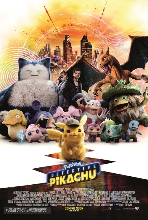 Pokémon Detective Pikachu 2019 British Movie Poster