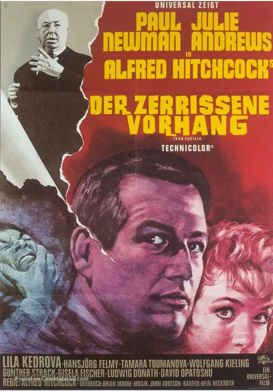 Torn Curtain 1966 German Movie Poster