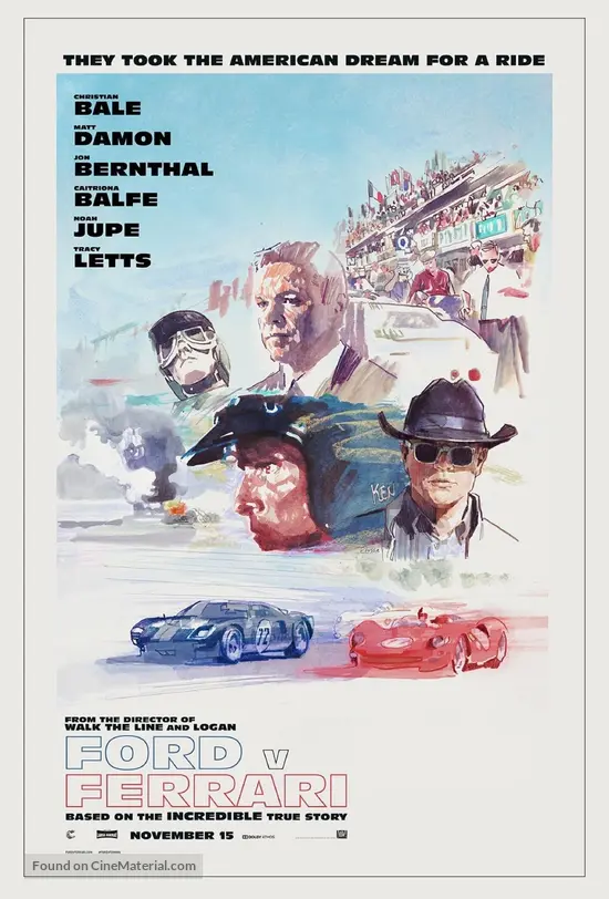 Image result for ford vs ferrari movie poster 2019