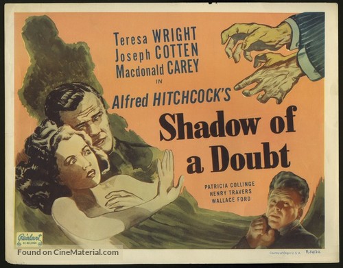 the man who knew to much movie poster shadow of a doubt movie poster