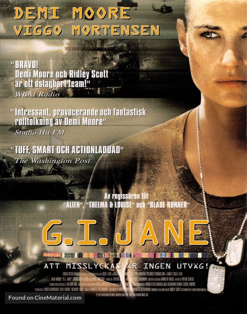 G.I. Jane Swedish movie poster