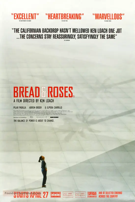 Bread and Roses (2000) British movie poster