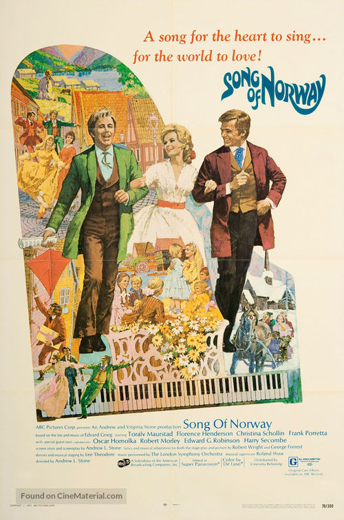 Song Of Norway 1970 Movie Poster