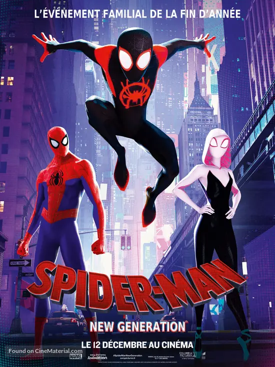 Spider Man Into The Spider Verse Vf Spider-Man: Into the Spider-Verse French movie poster