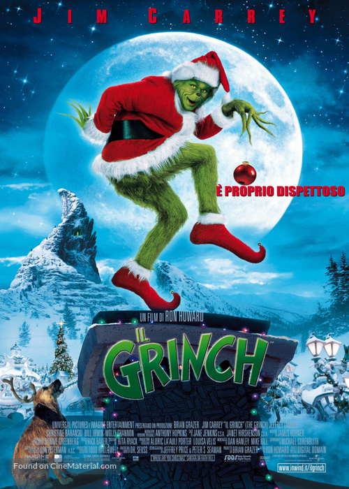 How the Grinch Stole Christmas (2000) Italian movie poster