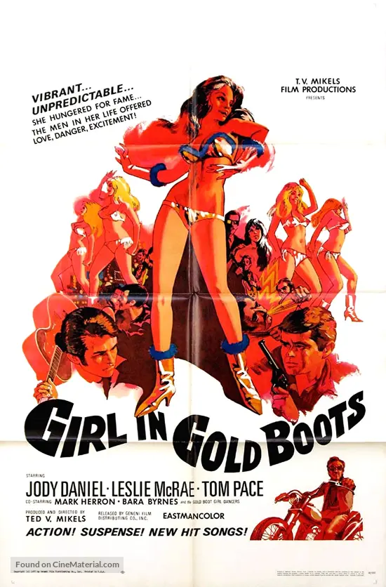 Girl in Gold Boots movie poster