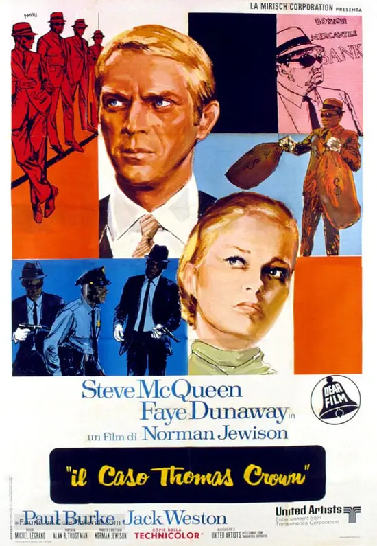 The Thomas Crown Affair Italian movie poster
