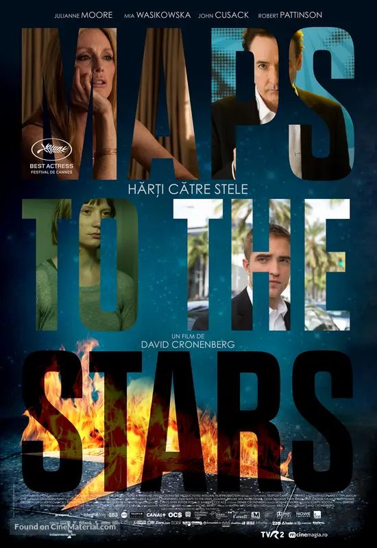 Maps To The Stars 2014 Romanian Movie Poster Maps To The Stars 2014 Romanian Movie Poster