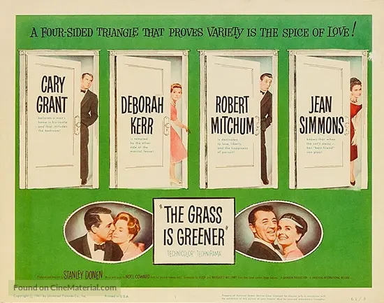 The Grass Is Greener 1960 Movie Poster
