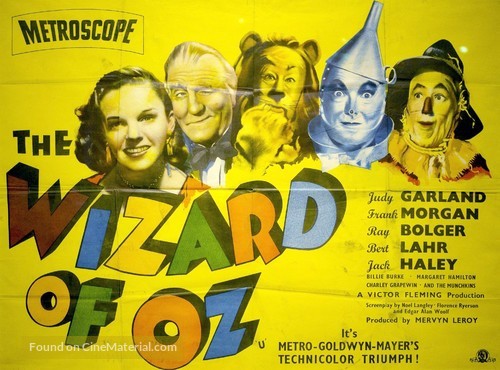 The Wizard of Oz (1939) British movie poster