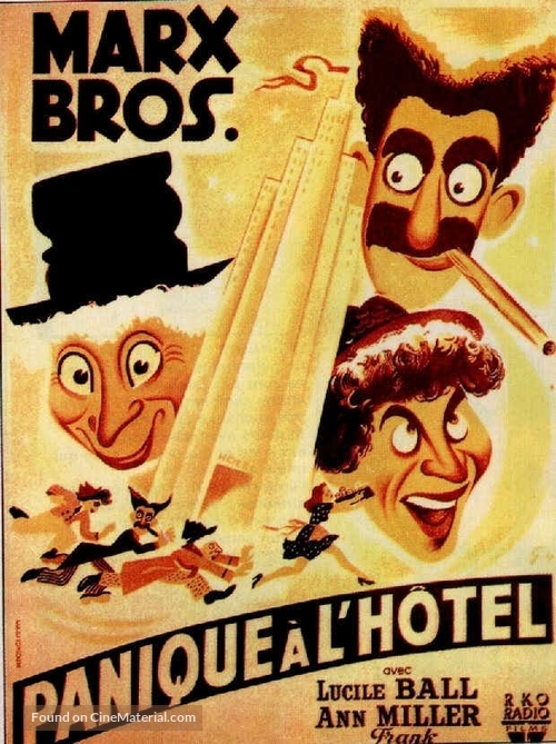 Room Service 1938 French Movie Poster