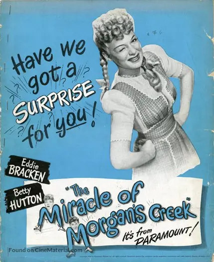 The Miracle of Morgan/'s Creek Poster////The Miracle of Morgan/'s Creek Movie Poster