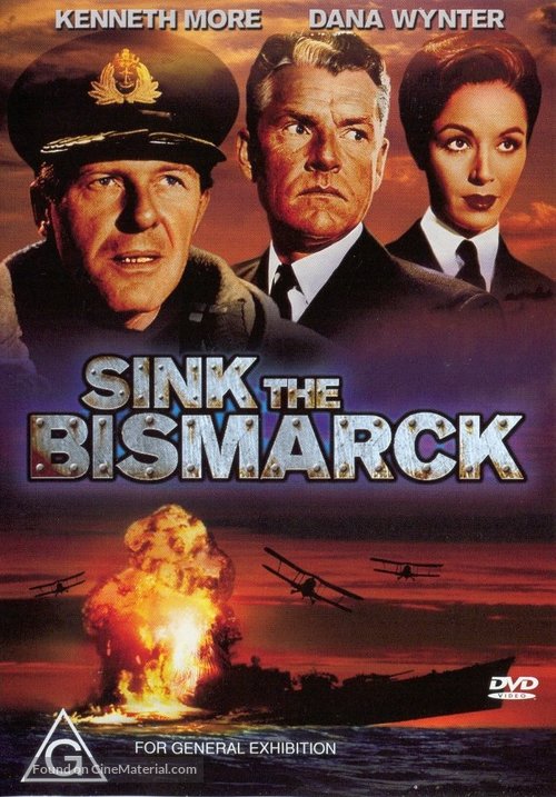Sink The Bismarck 1960 Australian Dvd Movie Cover