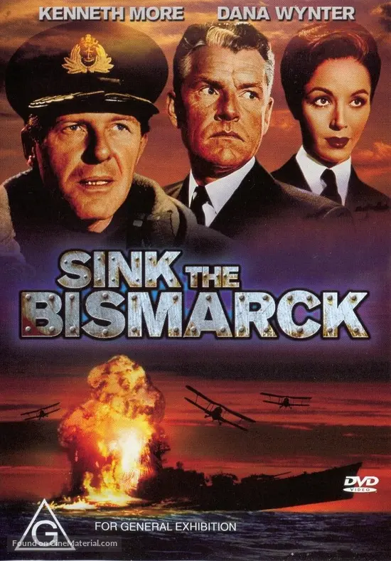 Sink The Bismarck 1960 Australian Dvd Movie Cover