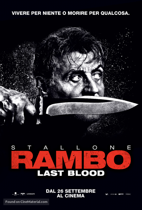 Rambo: Last Blood (2019) Italian movie poster